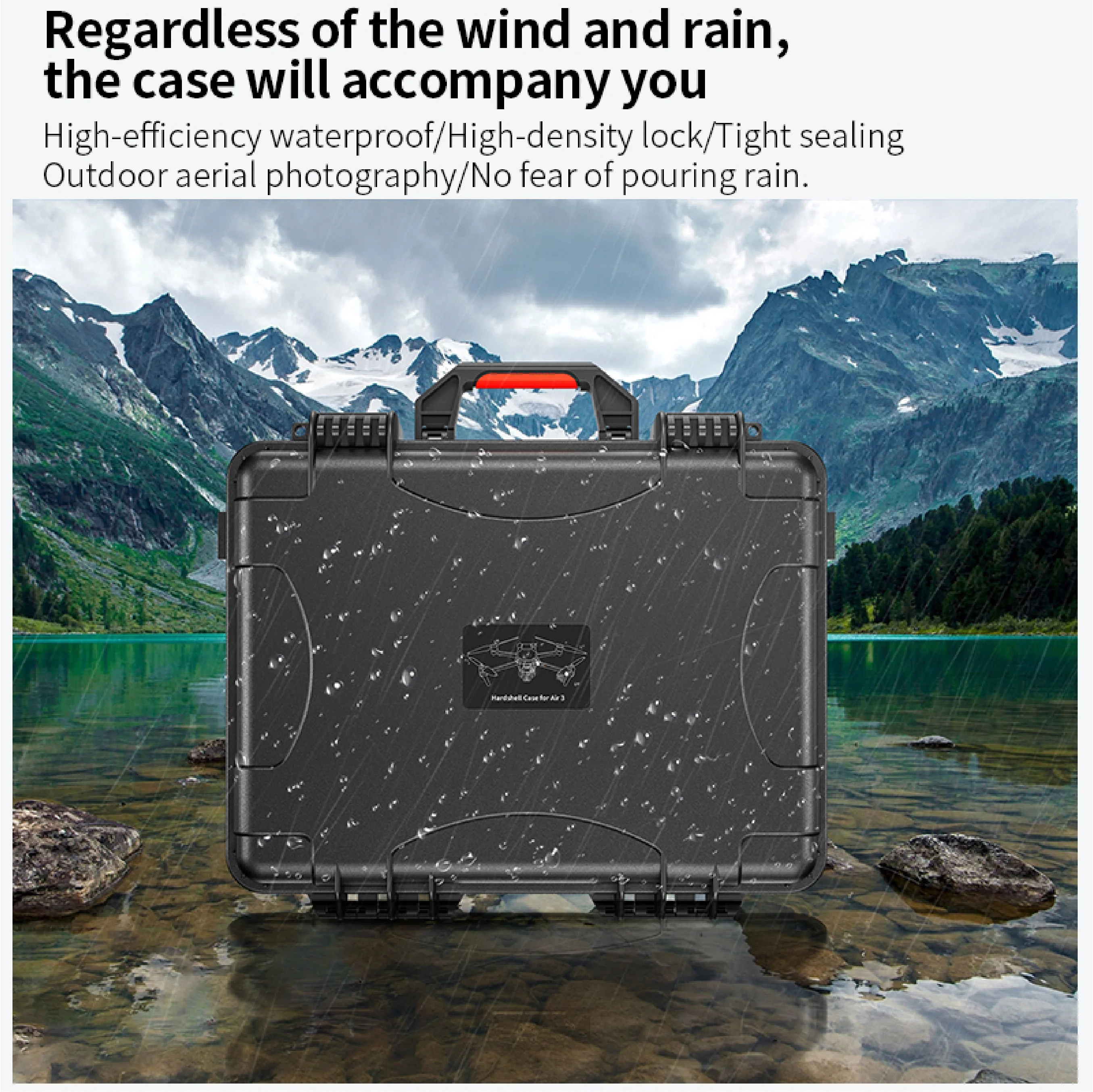 STARTRC Hard Case for DJI Air 3 compatible DJI RC-N2/DJI RC 2 (Fly more combo) - Image 4
