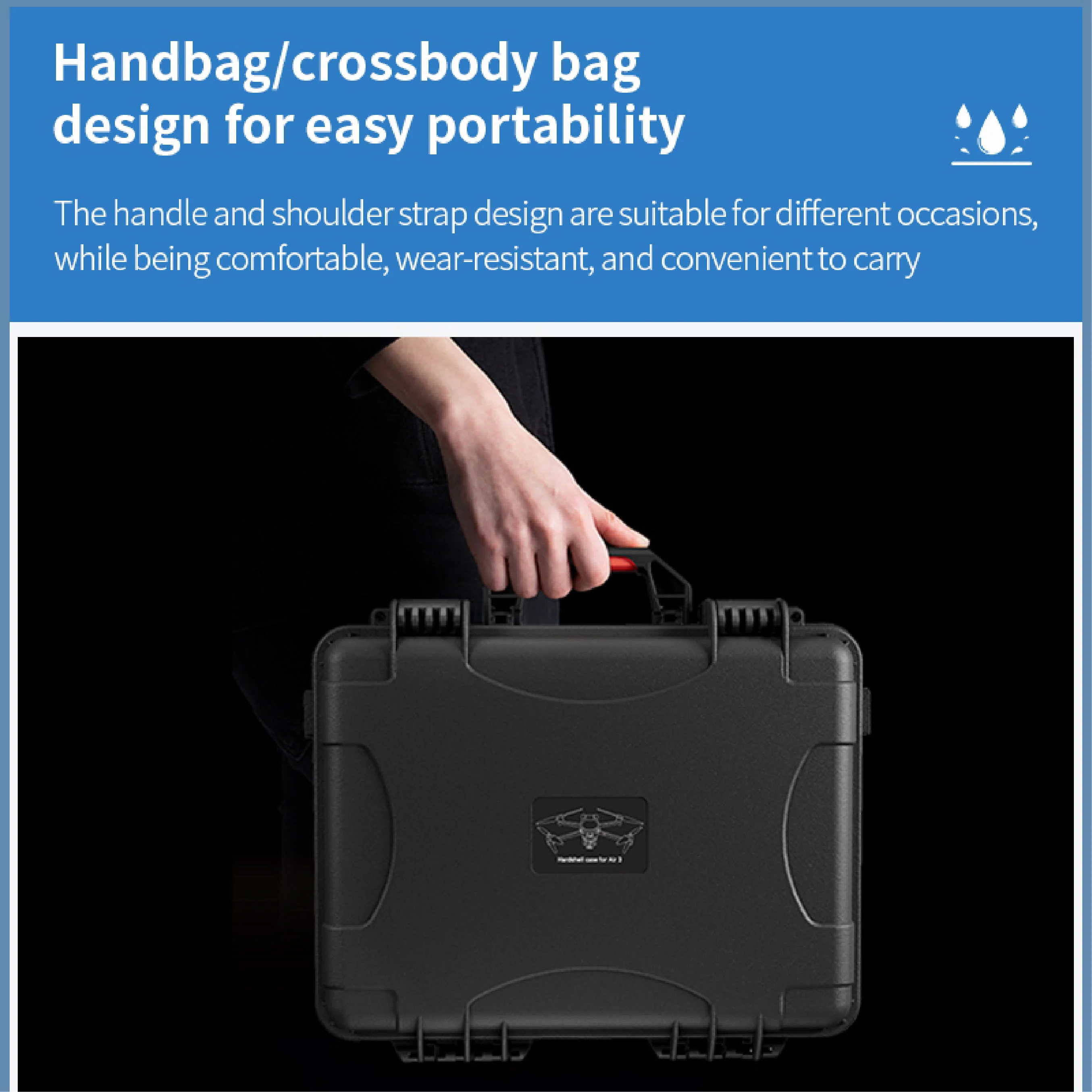 STARTRC Hard Case for DJI Air 3 compatible DJI RC-N2/DJI RC 2 (Fly more combo) - Image 6