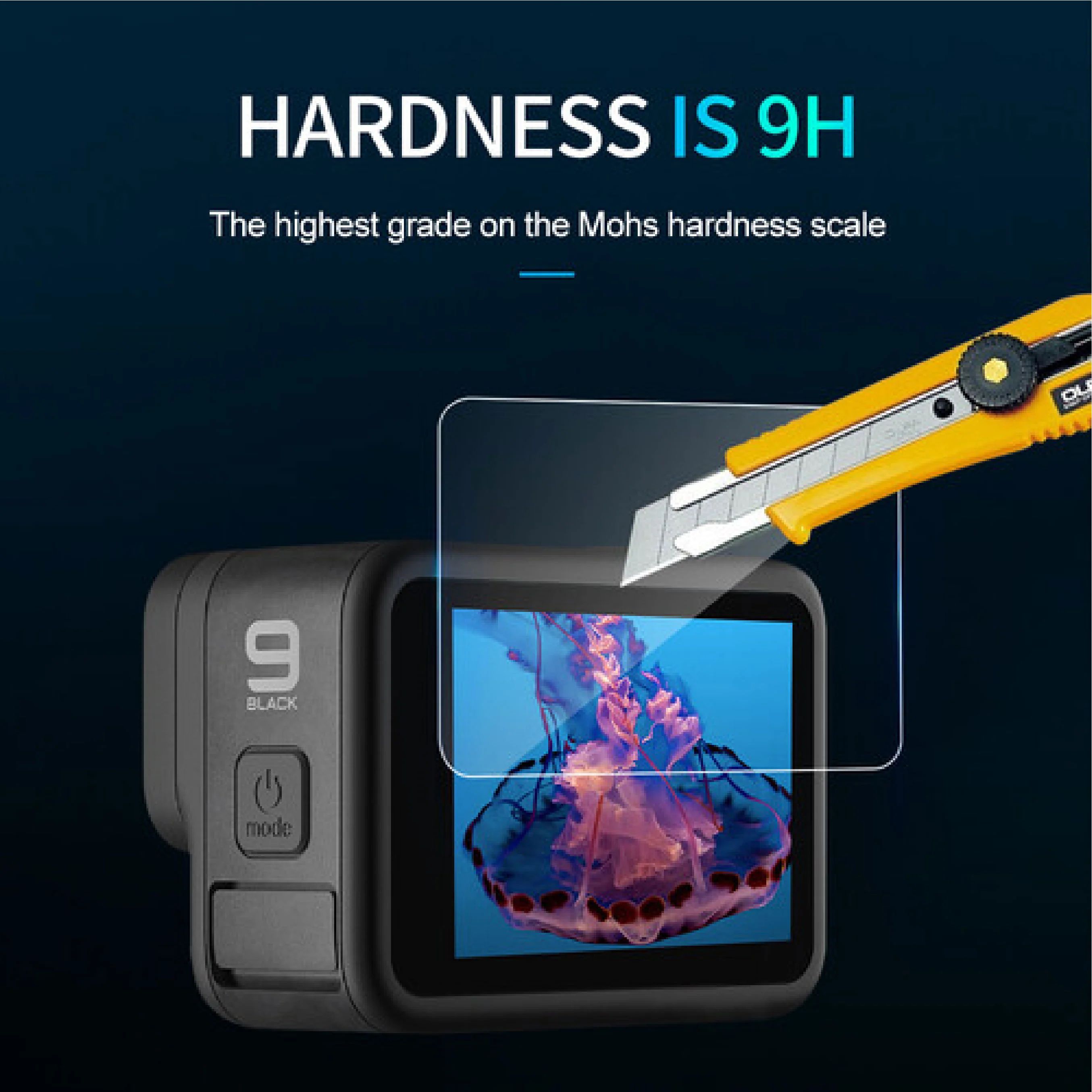 Telesin Tempered Glass Film for GoPro Hero 11/10/9 - Image 7