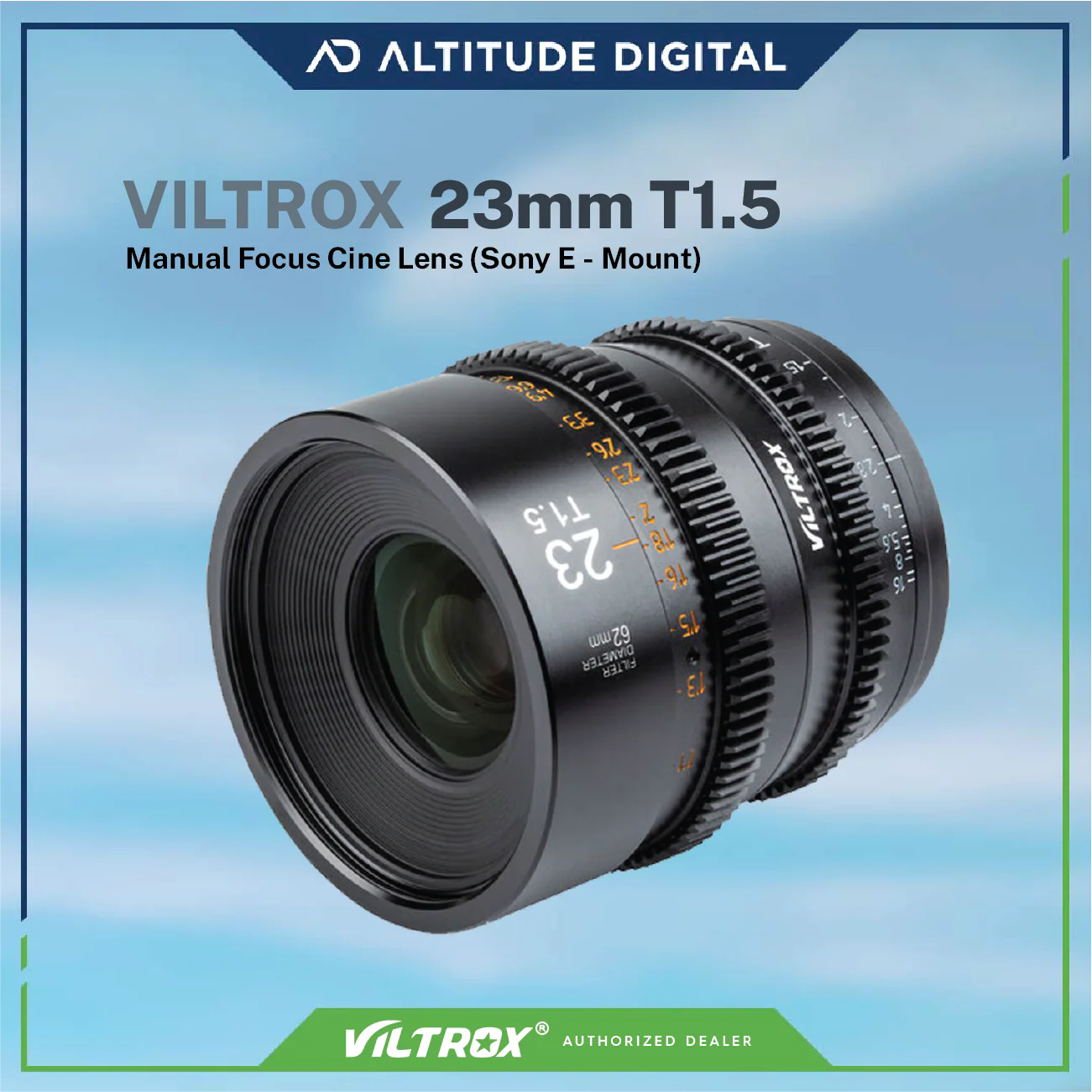 Viltrox 23mm T1.5 Manual Focus Cine Lens - E-mount - Image 3