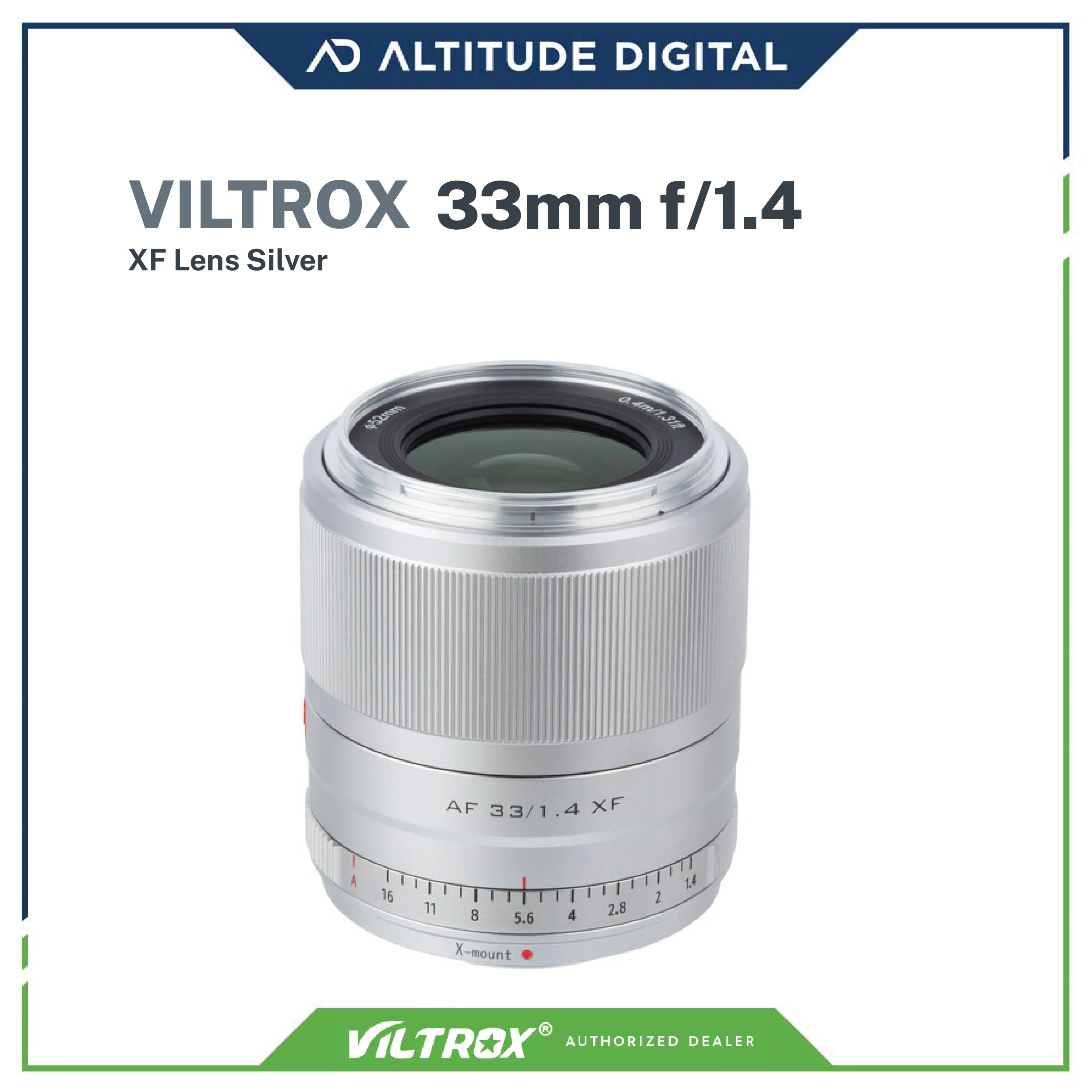 Viltrox AF 33/1.4 Fujifilm X - Silver - Image 2