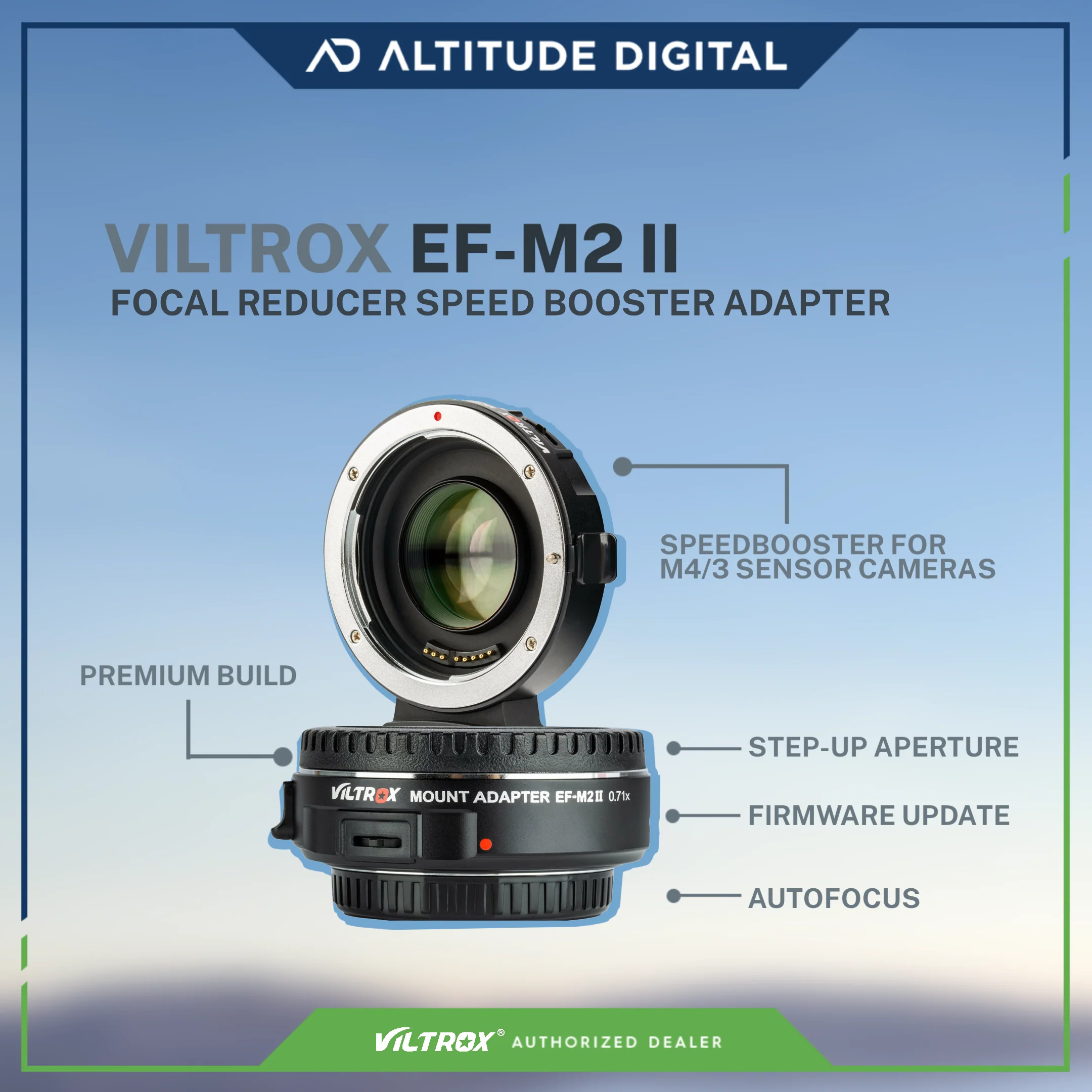VILTROX EF-M2 II Focal Reducer Speed Booster Adapter - Image 9