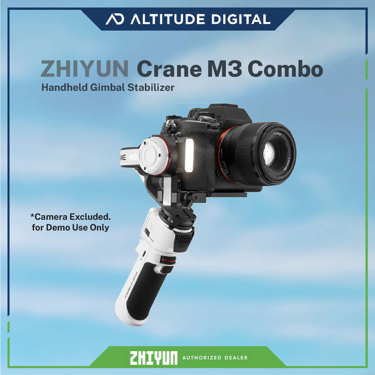 Zhiyun-Tech CRANE-M3 3-Axis Handheld Gimbal Stabilizer (Combo Kit) - Image 3